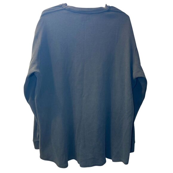 Adidas Droptail Waffle Knit Thermal Pullover Men Size 2XL Dark Green Activewear - Picture 2 of 4